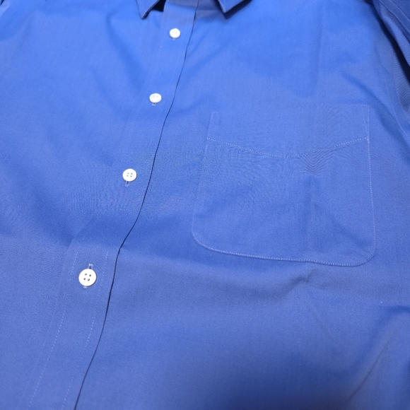 NWOT Jos. A Banks Dress Shirt Men’s Solid Blue Traveler's Collection 15.5/34 - Picture 13 of 15